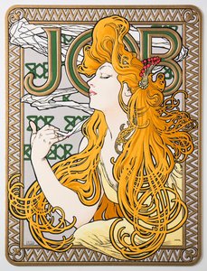 Reclameposter voor het tissuepapier Job, 1897