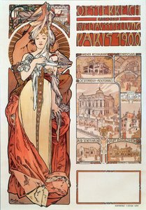 Reclameposter door Alphonse Mucha voor Oostenrijk op de Wereldtentoonstelling in Parijs, 1900