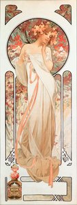Reclameposter door Alphonse Mucha voor de geur 