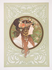 Byzantijnse hoofden: Brunette, 1897