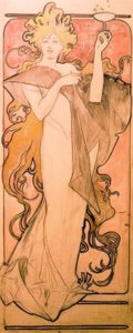 Champagne Ruinart door Alphonse Mucha