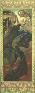 De Avondster door Alphonse Mucha