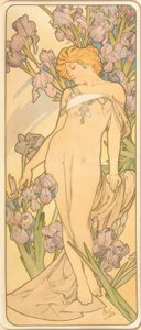 De iris door Alphonse Mucha