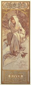Winter door Alphonse Mucha