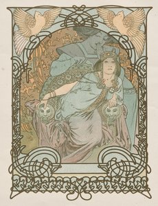 Ilsee, prinses van Tripoli door Alphonse Mucha