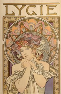 Lygie – Reproductie van decoratieve werken van Mucha