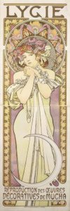 Lygie – Reproductie van decoratieve werken van Mucha door Alphonse Mucha