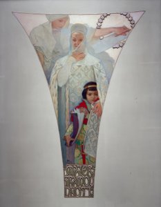 Moederlijke wijsheid – Eliska Premyslovna door Alphonse Mucha