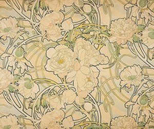 Pioenen door Alphonse Mucha