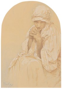 Portret van Jaroslava, de dochter van de kunstenaar, c. 1924