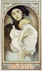 Herstel van Rusland door Alphonse Mucha