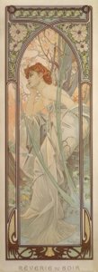 Avondmijmering door Alphonse Mucha