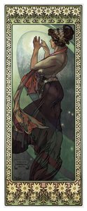 Sterren: De maan door Alphonse Mucha