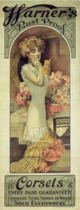 Warner Roestvrije Korsetten door Alphonse Mucha