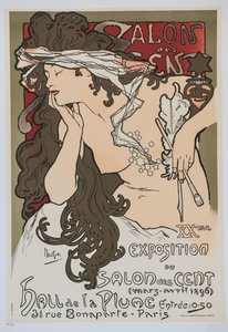 XXe expositie van de Salon des Cent, 1896 door Alphonse Mucha