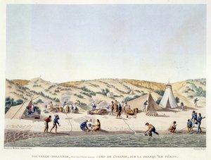Baie des Chiens Marins, Nieuw-Holland: Het kamp van l
