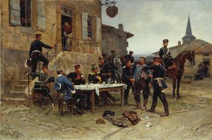 De Koerier, 1880 door Alphonse de Neuville