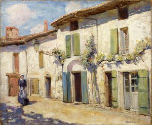 Gevel, Laroche Foucault, Frankrijk door Alson Skinner Clark