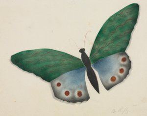 Vlinder (aquarel)
