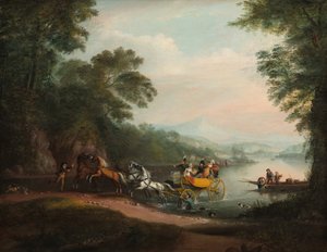 Ongeluk bij de Voorde, 1818 door Alvan Fisher