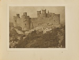 Kasteel van Harlech vanaf de rots door Alvin Langdon Coburn