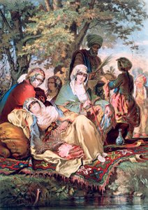 Hareem, 1857 door Amadeo Preziosi