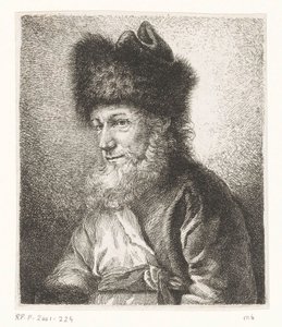Portret van Michel Hirsch, rabbijn te Potsdam