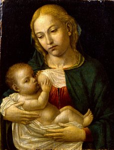 Madonna del Latte, ca. 1485 door Ambrogio Bergognone