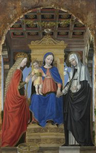 De Maagd en het Kind met Sint-Catharina van Alexandrië en Sint-Catharina van Siena, ca. 1490
