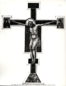 De Kruisiging door Ambrogio Bondone (school of) Giotto