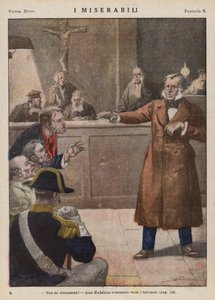 Illustratie voor Les Miserables van Victor Hugo door Ambrogio Lombardi