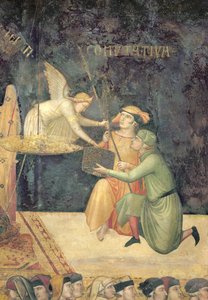 Allegorie van Goed Bestuur, detail van het effect van commutatieve gerechtigheid, 1338-40