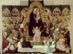 Maestà di Massa Marittima (Maagd in majesteit) door Ambrogio Lorenzetti