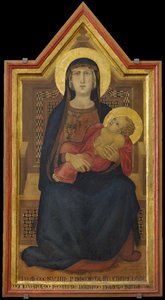De Maagd en het Kind op de Troon, 1319 door Ambrogio Lorenzetti