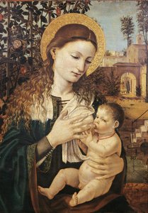 Madonna del Latte door Ambrogio da Fossano (c.1460 1523)