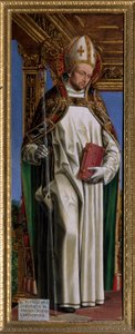 Sint-Hugo van Avalon (of Hugo van Lincoln) (1140-1200), Franse bisschop door Ambrogio da Fossano (c.1460 1523)