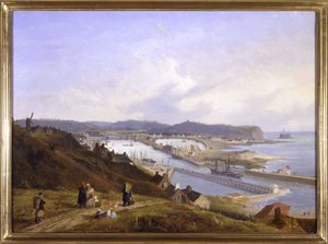 De haven van Boulogne door Louis Garneray, circa 1820