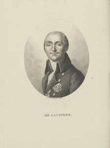 Bernard-Germain-Etienne de la Ville-sur-Illon, graaf van Lacépède 1756-1815, ca. 1810 door Ambroise Tardieu