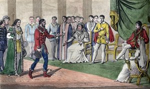 Karel IX (1550-74) wordt door de Rijksdag verteld dat zijn broer Henri d