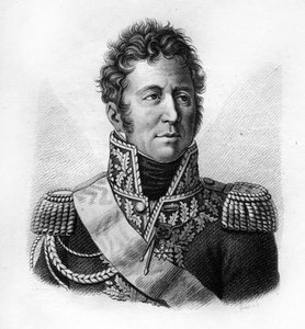 Jacques Alexandre Bernard Law, Marquis de Lauriston, Maarschalk van Frankrijk (1768-1828) - in “Portretten van de Franse generaals na de overwinningen en veroveringen van de Fransen”. Gegraveerd door Ambroise Tardieu in 1818. Stella Collectie. door Ambroise Tardieu