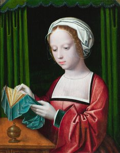 De Magdalena lezend (olieverf op paneel)