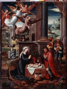 De geboorte van Christus door Ambrosius Benson