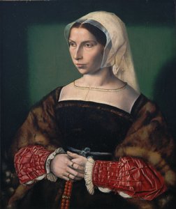 Portret van Anne Stafford door Ambrosius Benson