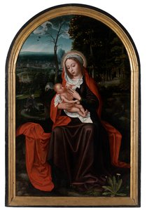 Rust tijdens de vlucht naar Egypte door Ambrosius Benson