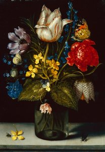 Boeket bloemen door Ambrosius the Elder Bosschaert