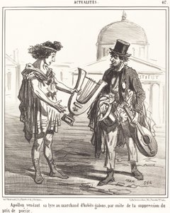 Apollo verkoopt zijn lier door Amédée Charles Henri Cham