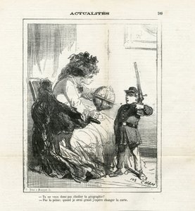 Illustratie van Cham (1819-1879) in Le Charivari door Amédée de Noé