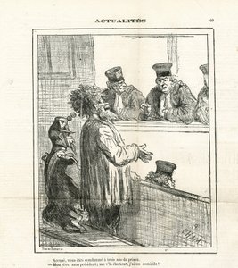 Illustratie van Cham (1819-1879) in Le Charivari