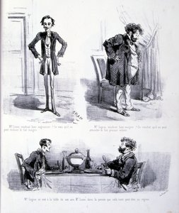 Illustratie voor De kunst van het vetmesten en afvallen door Amédée de Noé