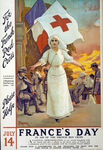 Fondsenwervingsoproep ten behoeve van het Franse Rode Kruis op de dag van Frankrijk, 14 juli